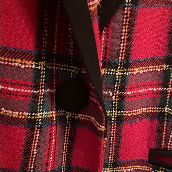 Venezia Women's Bold Red Plaid Blazer14/16 - Picture 5 of 8